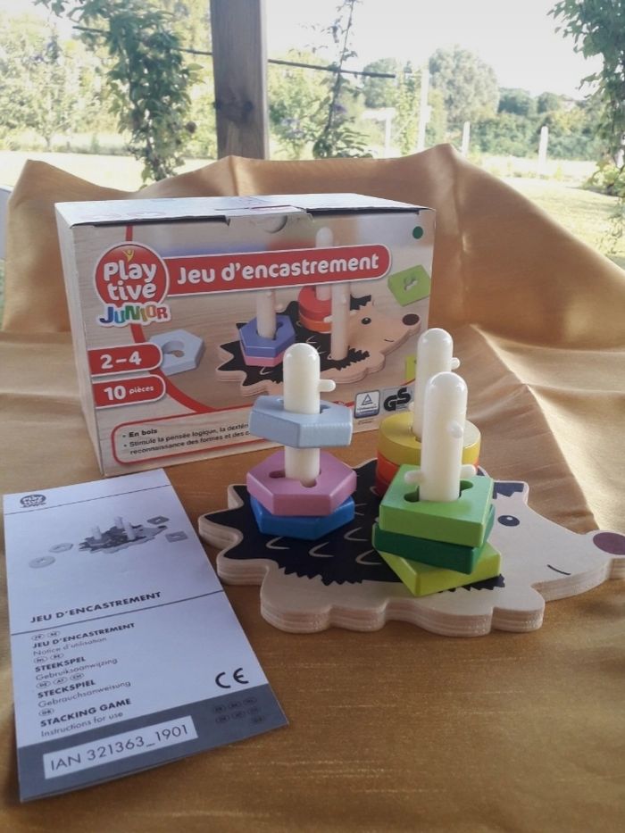 Jeu bois encastrement herisson playtive - photo numéro 2
