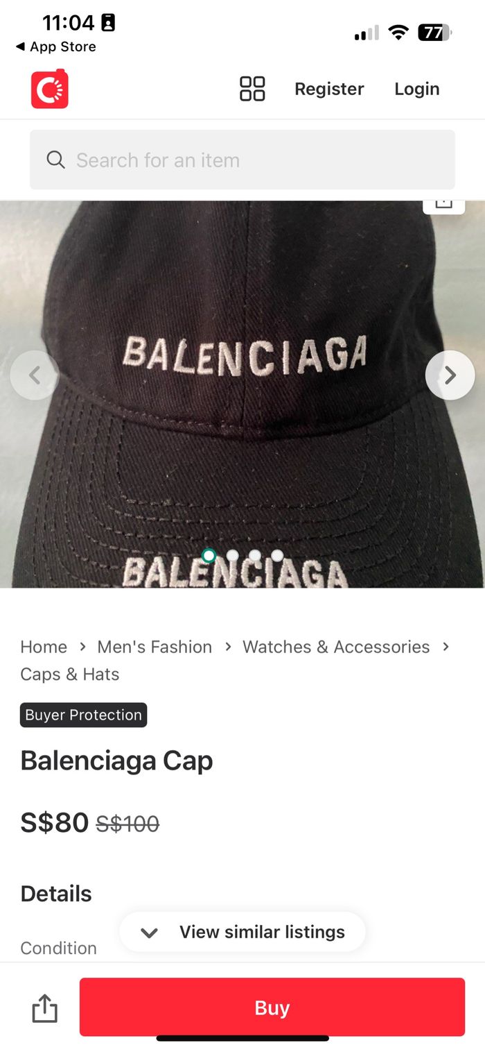 Casquette Balenciaga édition limitée rare - photo numéro 2