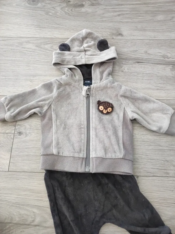 Ensemble 3 mois jogging gilet - photo numéro 2