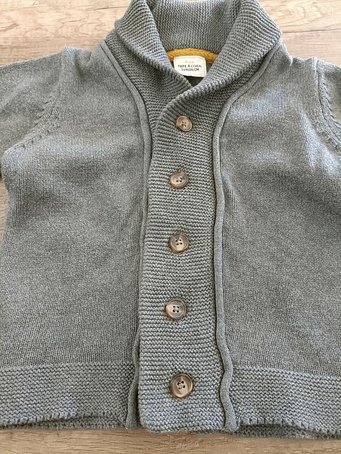 Lot de 2 gilets/vestes à boutons 24 mois - photo numéro 3