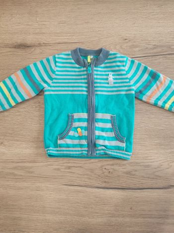 Gilet zippé 9 mois