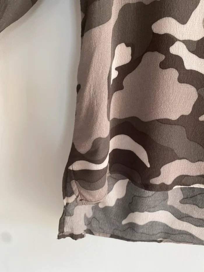 Blouse liu jo camouflage verte - photo numéro 3