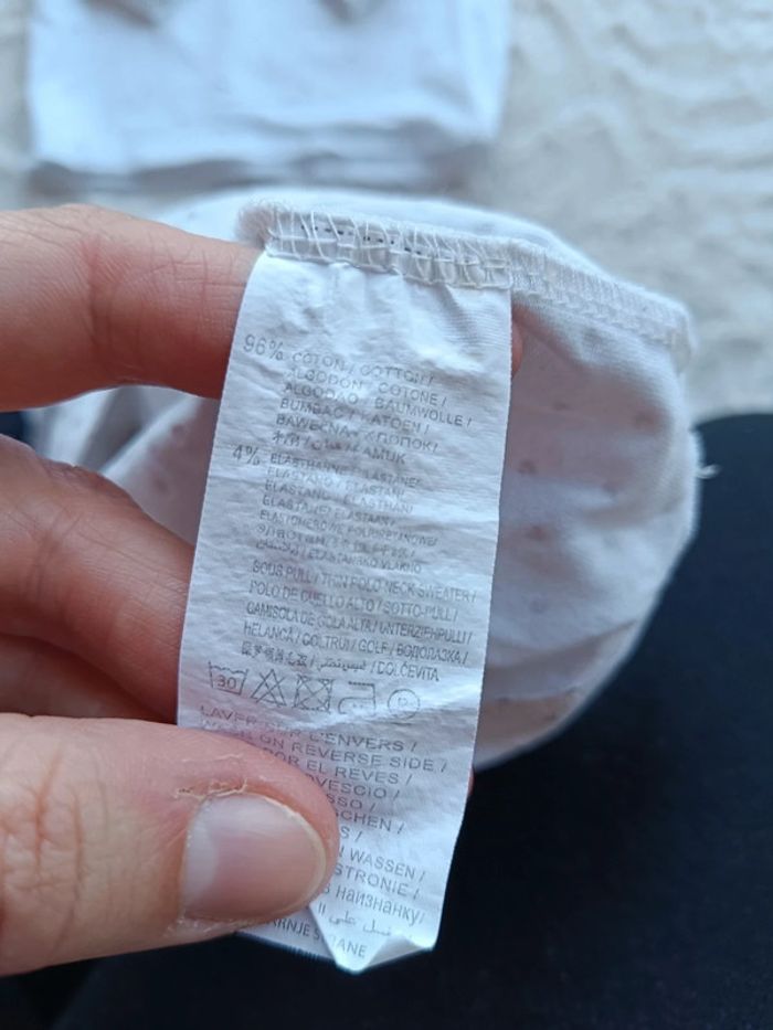 Lot de 2 sous pull col roulé Fille 18 mois cœur pois Kiabi - photo numéro 13