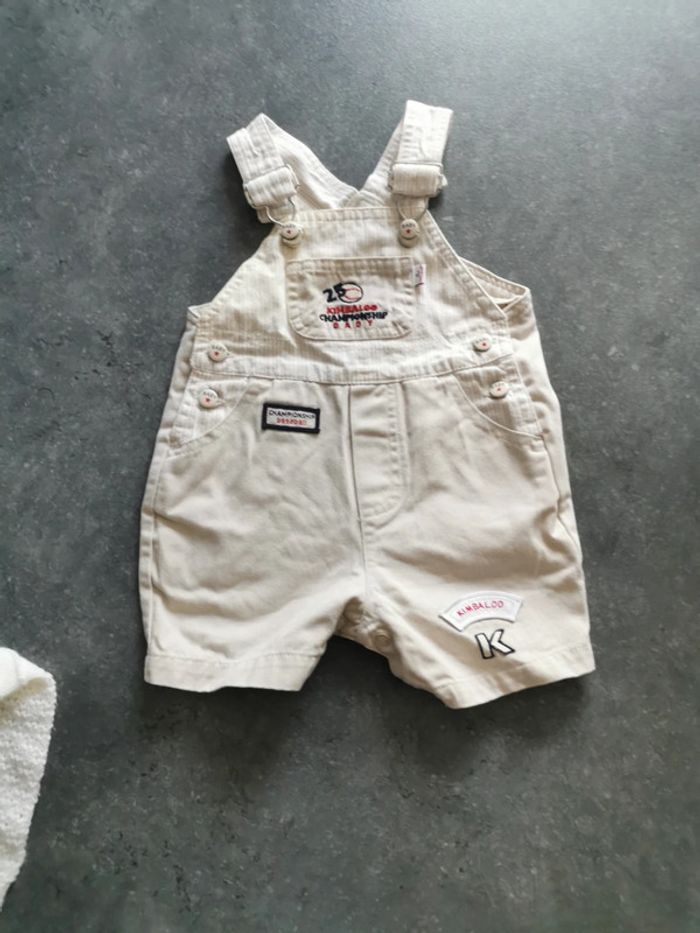 Salopette garçon, 3 mois.