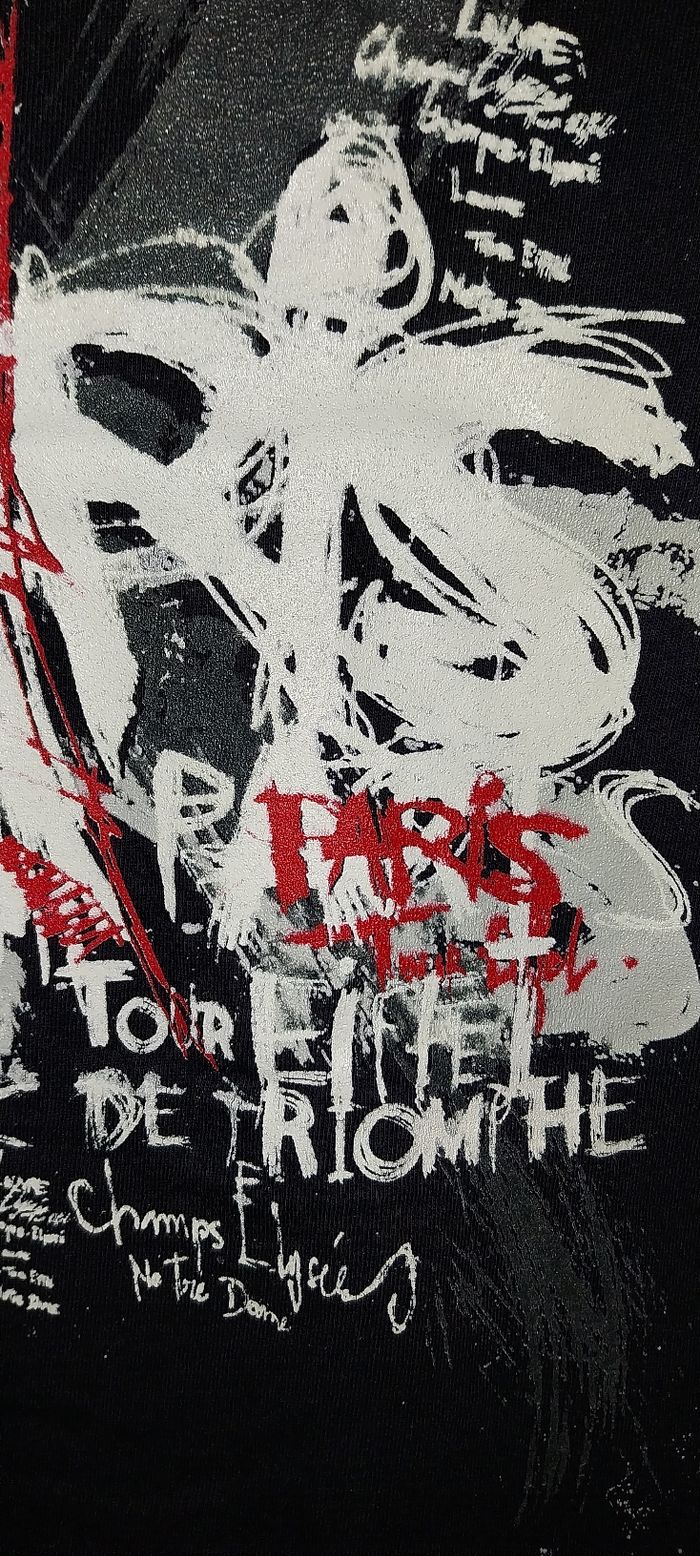 Tshirt manches courtes Paris bleu nuit excellent état 6 ans - photo numéro 4