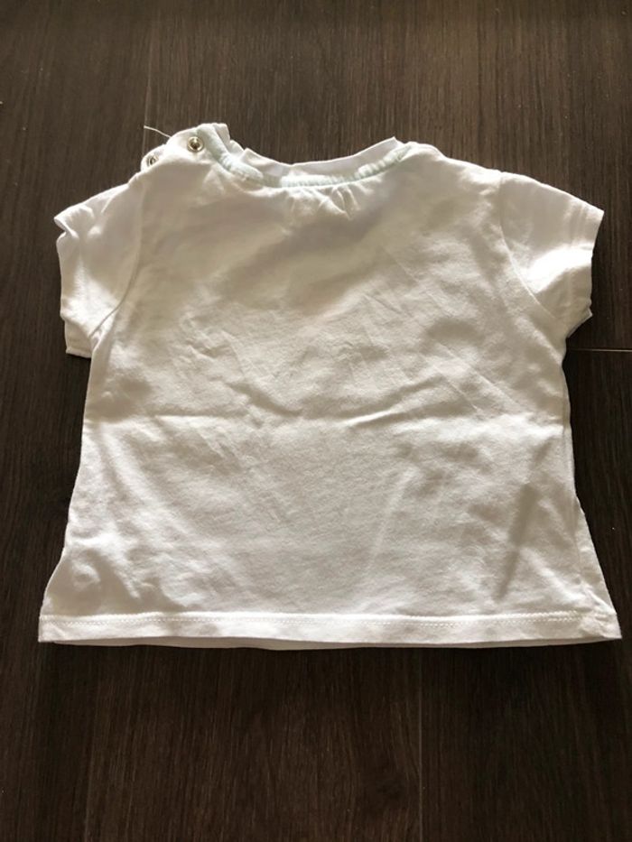 2 T-shirts manches courtes 6-9 mois Mango - photo numéro 7