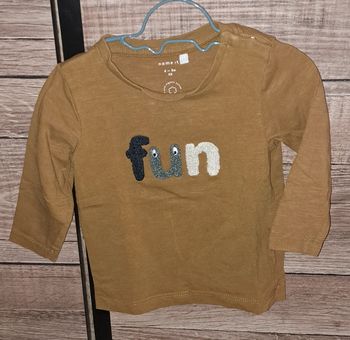 Tee-shirt marron Name it 6 mois