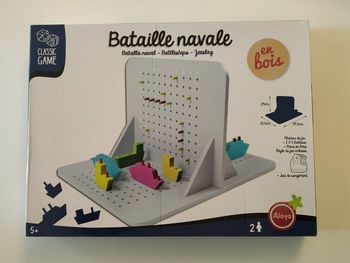 Jeu de bataille navale en bois