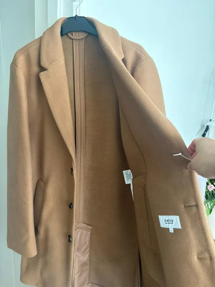 Manteau contenant de la Laine  Celio - photo numéro 4