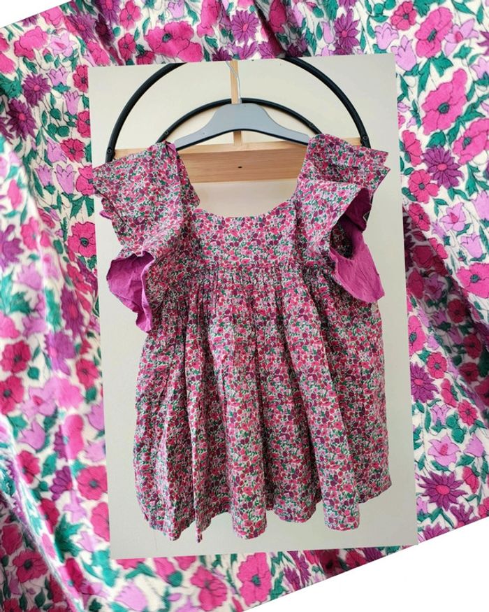 10 12 ans blouse été liberty créateur indépendant