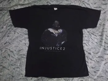 T shirt Darkseid Injustice 2 DC Comics Noir/Bleu - Taille XL