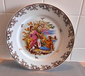 Assiette décorative porcelaine Limoges France