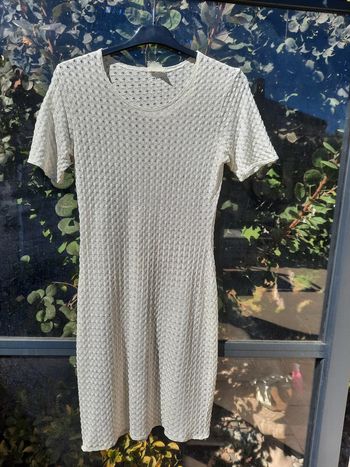 Tee shirt de nuit nuisette  ajouré blanc crème T 38