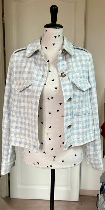 Veste à carreaux Zara