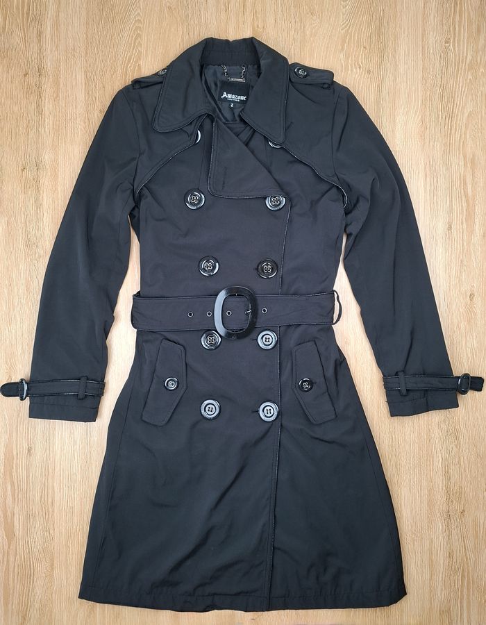 Trench noir Amazone Couture taille 2 (M)