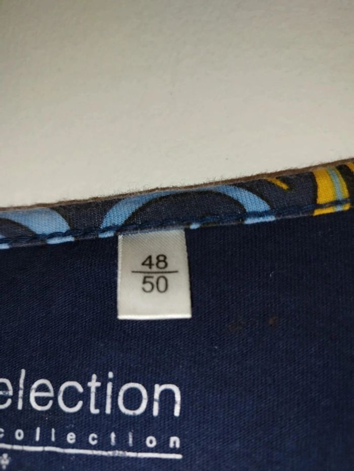 Tee-shirt marine - Bonprix - taille 48/50 - photo numéro 5