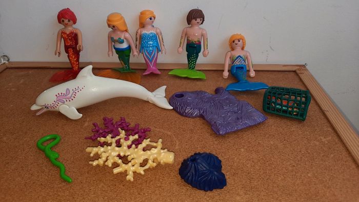 Lot playmobil sirene + dauphin 🐬