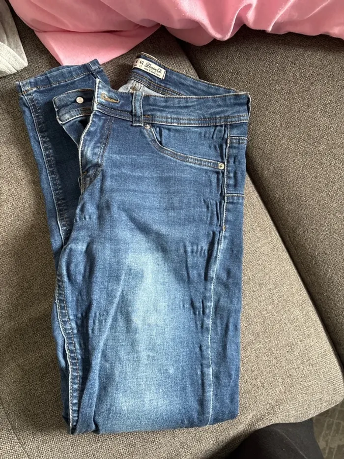 Jean noir slim bleu taille 38