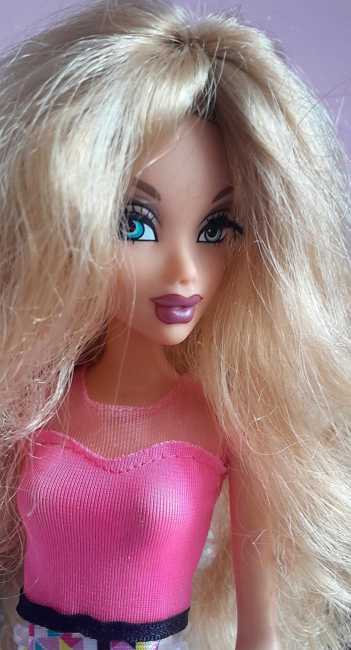 poupée barbie vintage 1999 my scene blonde avec cils - photo numéro 4