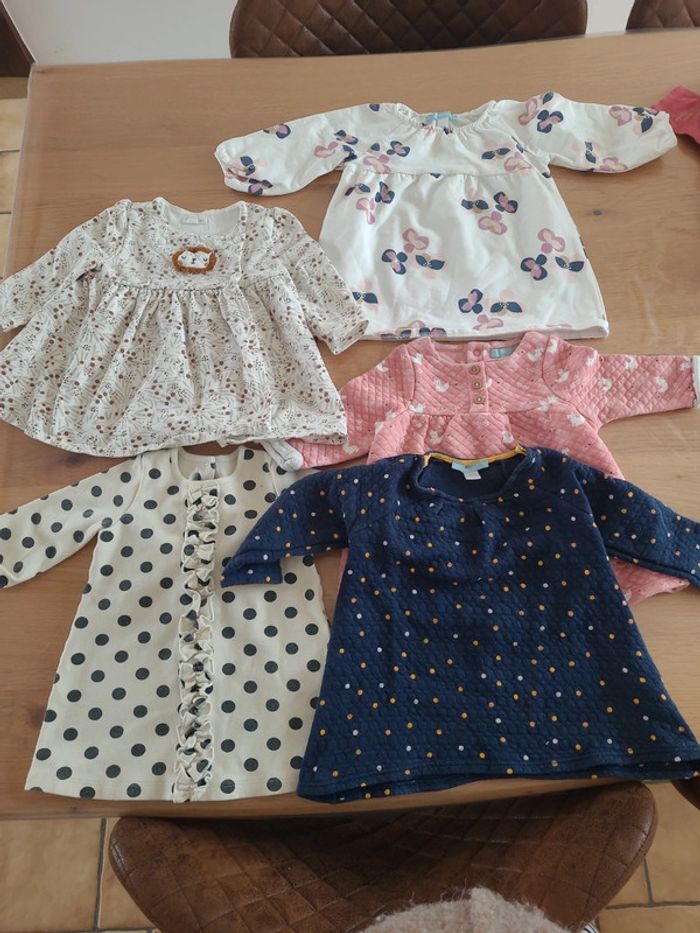 Lot robes hiver 6 mois