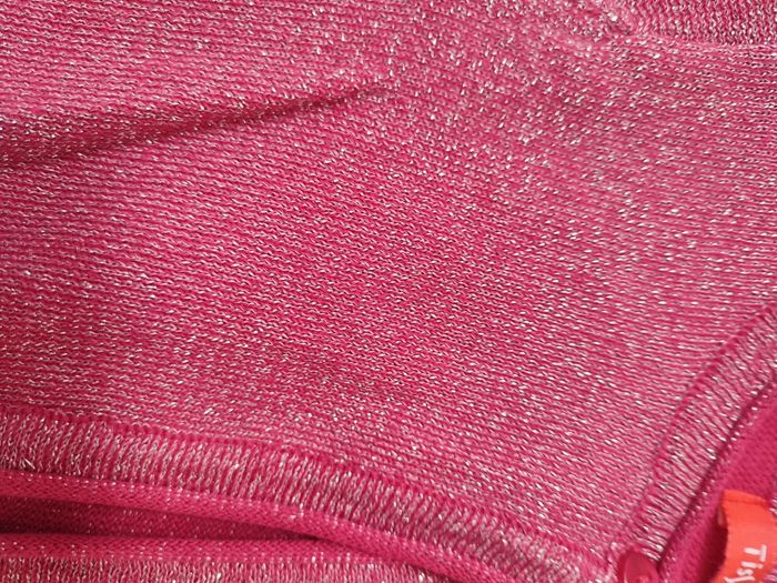 Boléro/Gilet fuchsia à paillettes - 2 ans - Très bon état - Tissaia - photo numéro 5