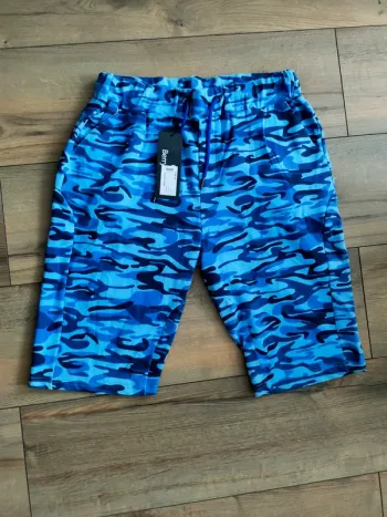 Short militaire bleu L homme