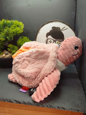 Peluche tortue Sauvenou maman rose Les Ptipotos deglingos blanc Côtelé Noir 