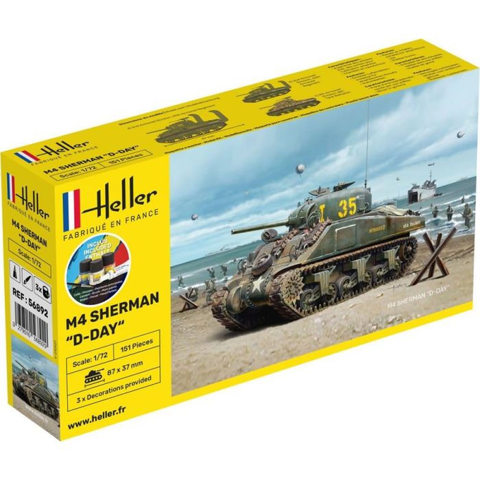 Maquette HELLER 56892 char starter kir M4 Sherman D-DAY échelle 1/72 - photo numéro 5