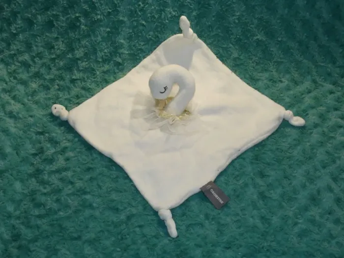 Doudou cygne canard oie blanc plat Orchestra 🦢 tbe