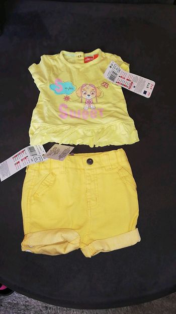 Ensemble 3 mois paw patrol neuf