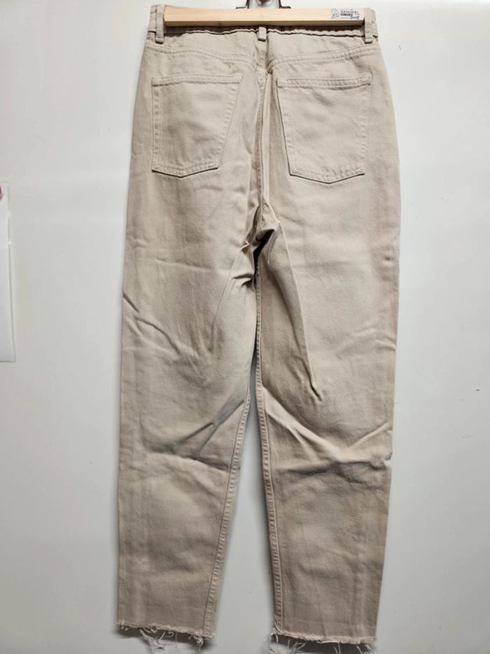 Jean mom beige t.36 - photo numéro 2