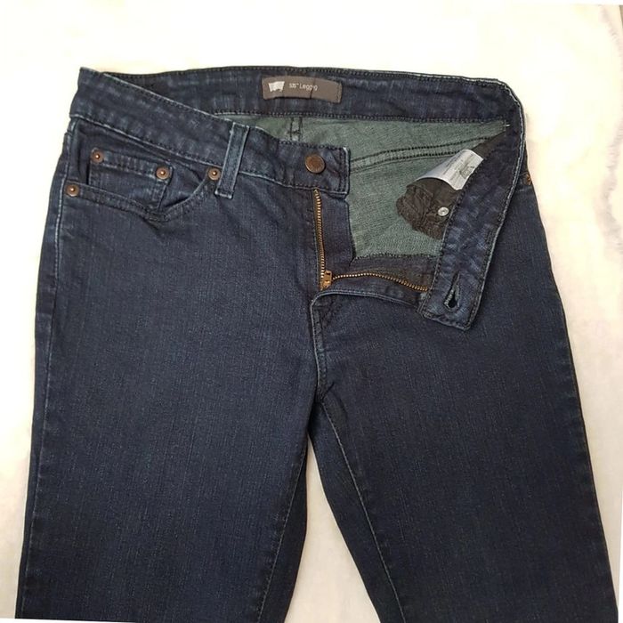 Jean Levi's 535 Legging 9M Bleu Marine - photo numéro 4
