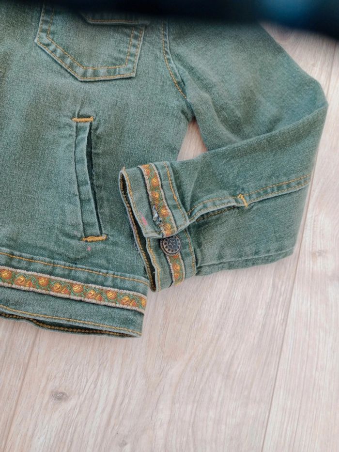 Veste fille 6 ans Jean vert c85 - photo numéro 5