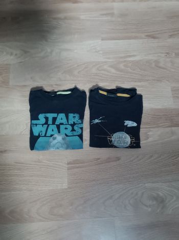 Lot de 2 tee shirts manches longues Star Wars 8 ans
