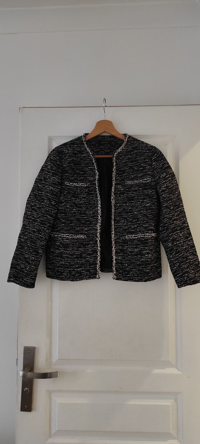 Veste blazer noir et bleu 38