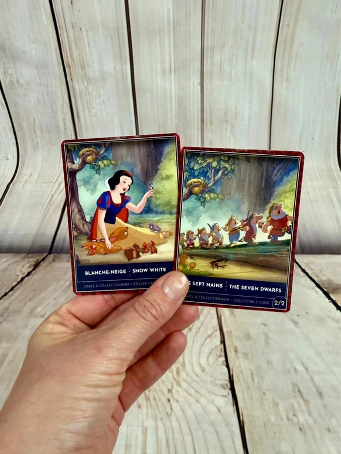 Cartes à collectionner Disneyland Paris - blanche neige et les sept nains - photo numéro 2
