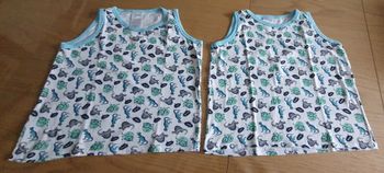 Lot de 2 débardeurs garçon 6/7 ans