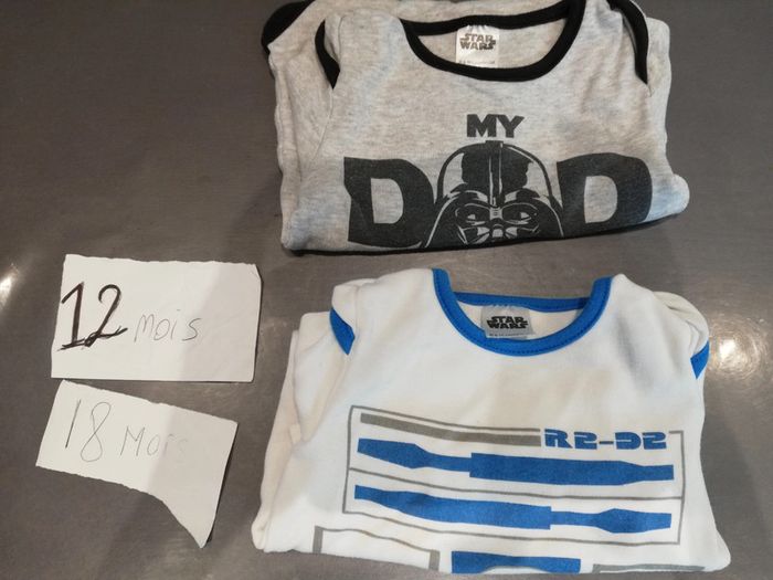 2 Bodys star wars 12 18 mois dark vador Rd2 d2 - photo numéro 5