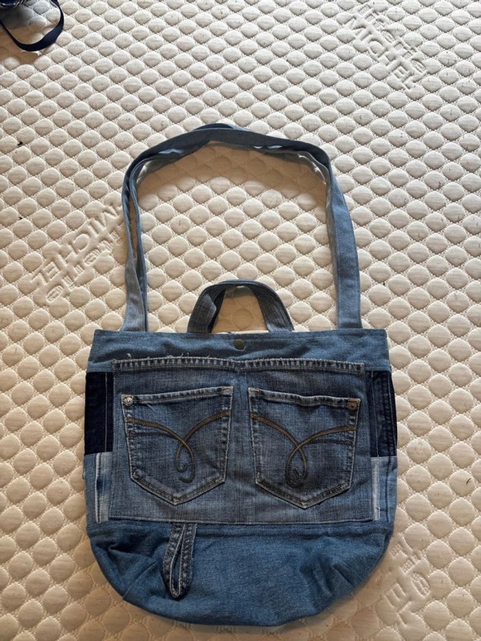 Sac à main en jean - photo numéro 4