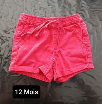 Short rouge 12M