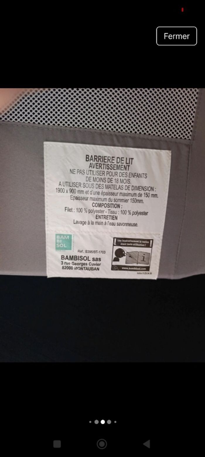 Barrière de lit - photo numéro 4