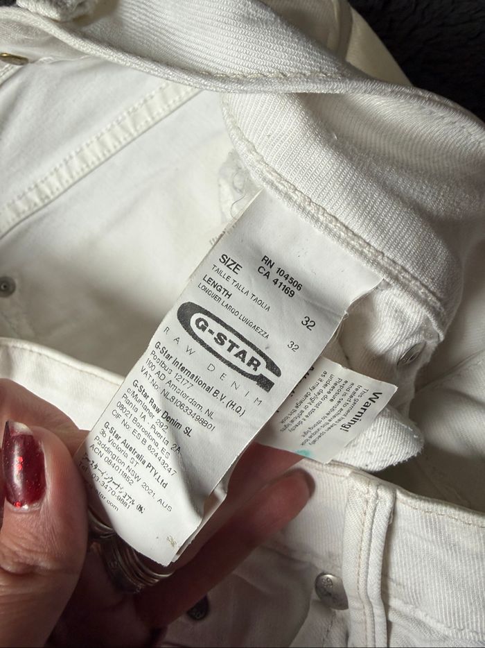 Jeans G-star Taille 42 Blanc - photo numéro 5