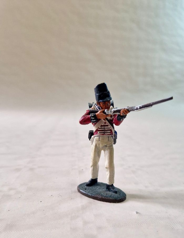 Figurine en plomb,  peinte à la main  , Del prado  , cap grenadier  , soldat garde  Coldstream , 1815