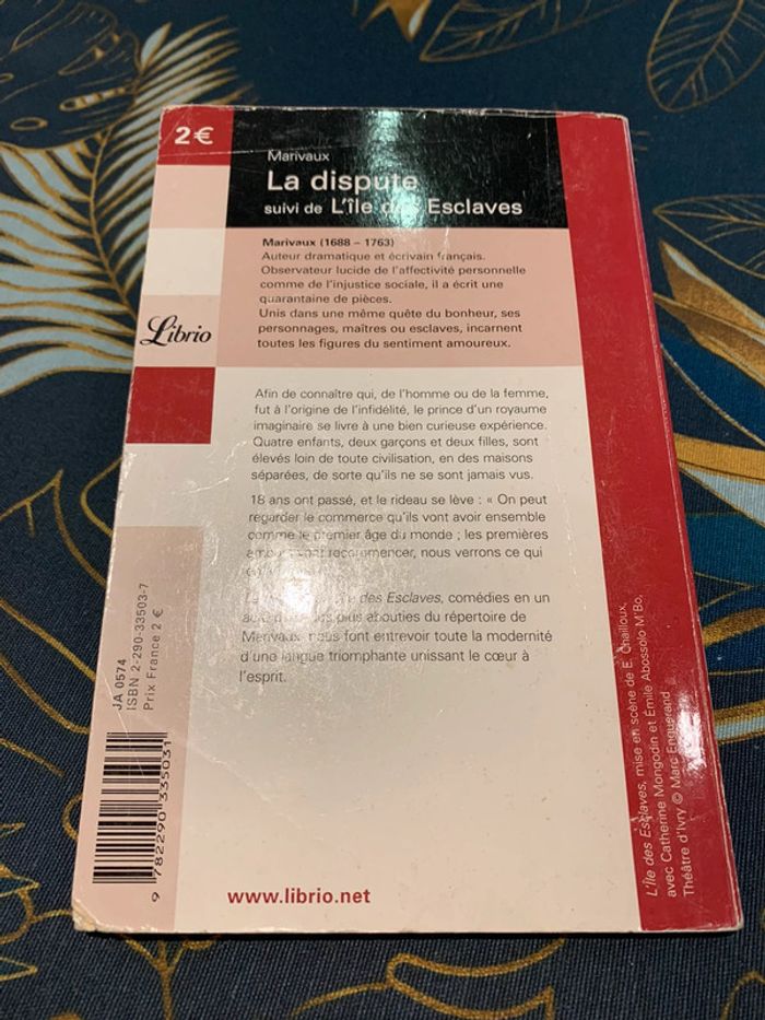 Marivaux La dispute suivi de l’île des Esclaves - photo numéro 2