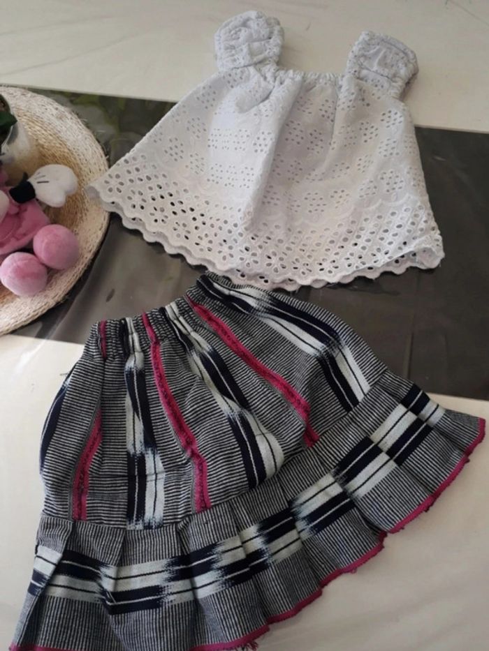 Ensemble d'été à motifs Taille 12 mois💞🌿 - photo numéro 6