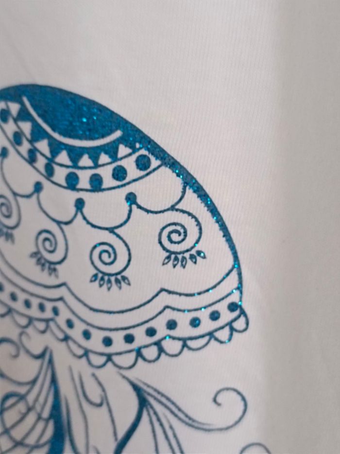 Ensemble jupe bleue à paillettes et haut Naf Naf en 14 ans - photo numéro 9