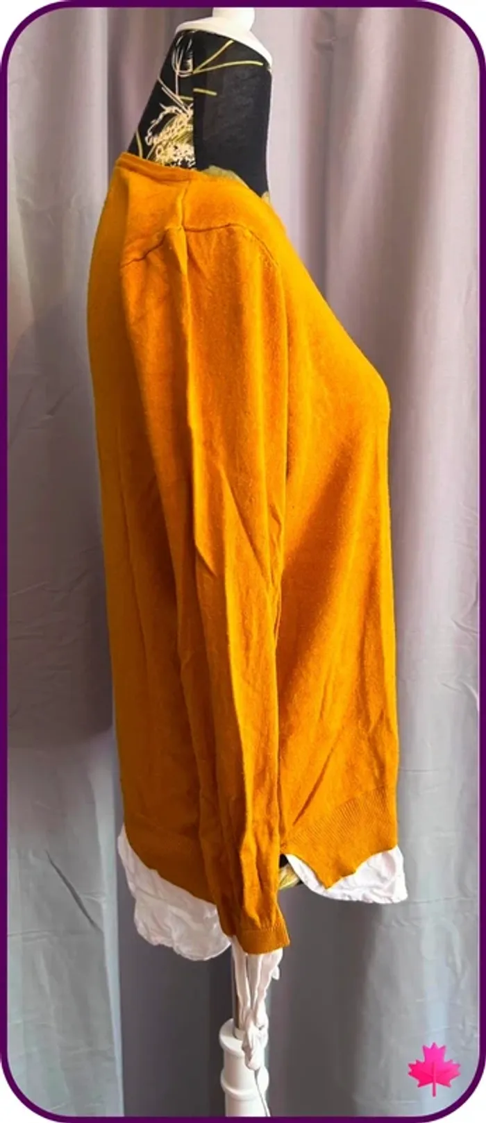 Pull Faux-Deux-Pièces Esmara - Couleur Moutarde - T. M/L - photo numéro 2