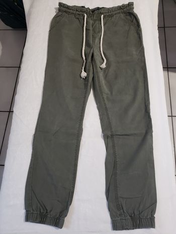 Pantalon fluide kaki