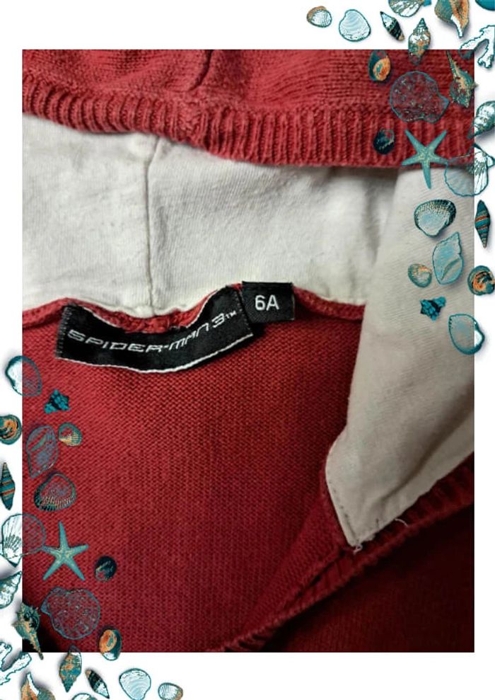 pull à capuche sans manche 6 ans spiderman - photo numéro 2