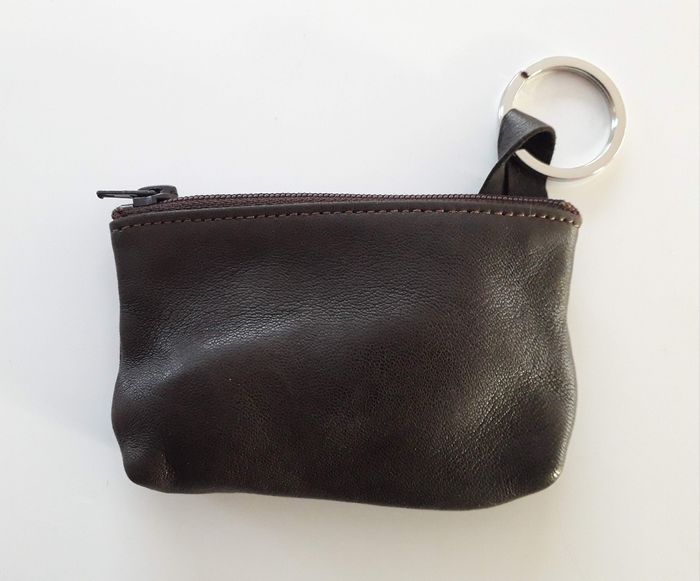 Porte monnaie porte clef en cuir - photo numéro 2
